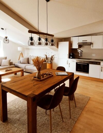 Wohn- und Essbereich der Baltic Suite